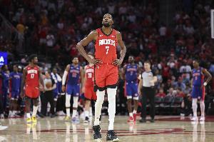 火箭客战凯尔特人先发：阿门、奥科吉、杜兰特、贾巴里、申京